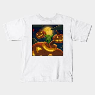 radical halloween frog Kids T-Shirt